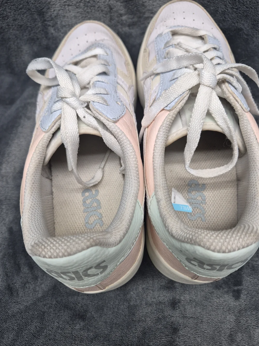 ASICS Womens Sneakers Japan  Sport Style Platform Sz 8.5 White Pearl Pink